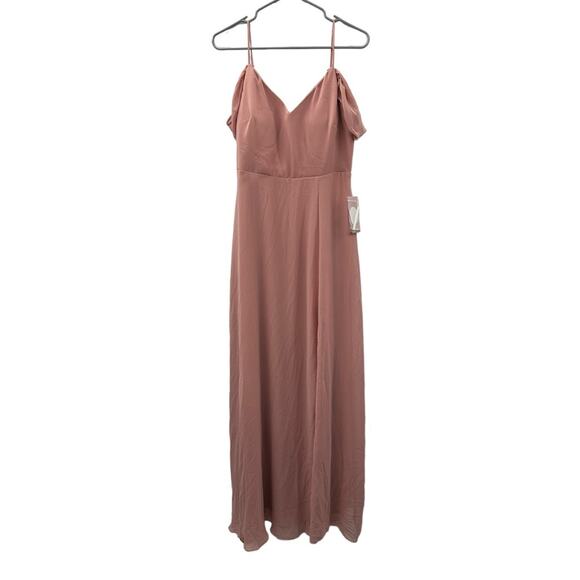Birdy Grey‎ Devin Convertible Sleeveless Bridesmaid Dress in Dusty Rose Sz M NEW - Picture 2 of 10